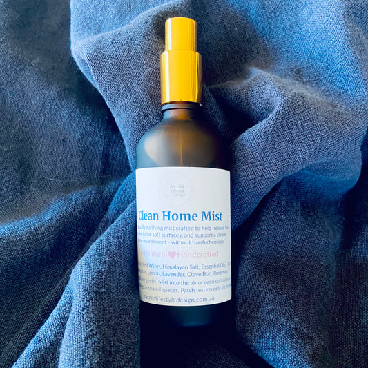 Clean Home Mist – Natural Everyday Spray for Air & Soft Surfaces